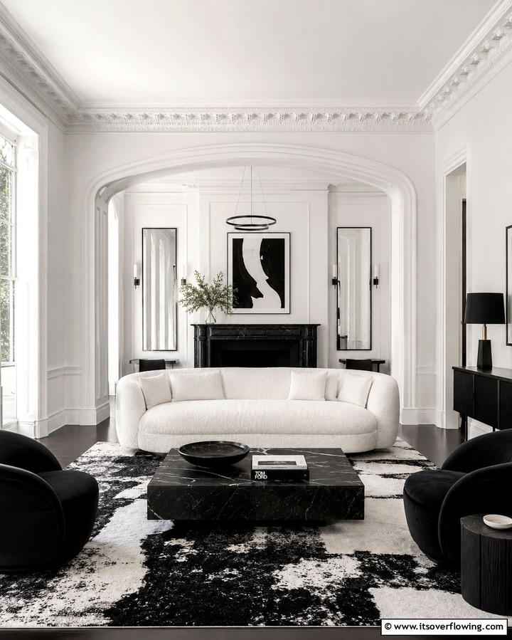 Chic Monochromatic Theme - 25 French Balcony Ideas to Add Elegance to Your Home