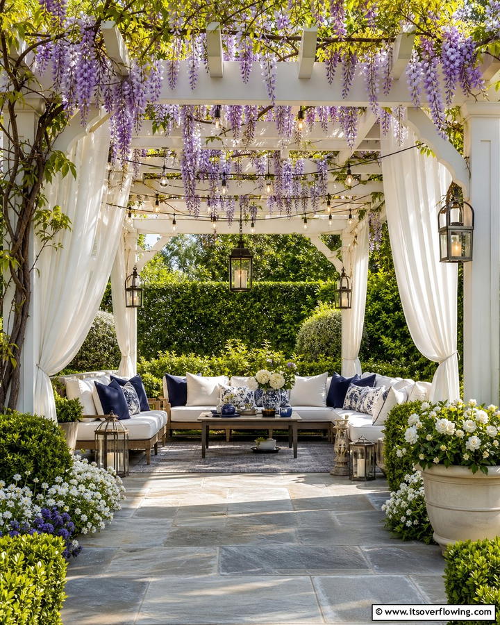 Chic Pergola Oasis - 21 Backyard Ideas for Functional and Beautiful Outdoor Spaces
