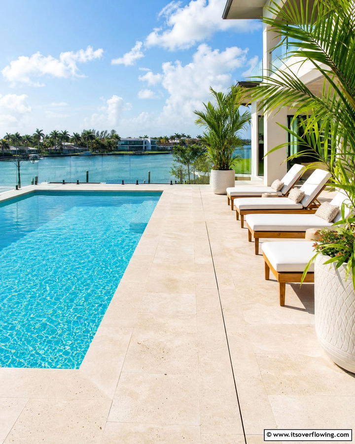 Chic Pool Surround Hardscape - 21 Hardscape Ideas to Revamp Your Outdoor Spaces
