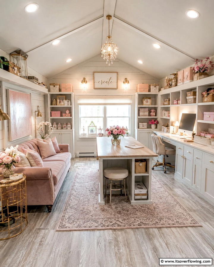 Chic She Shed - 30 Garage Makeover Ideas to Transform Your Space