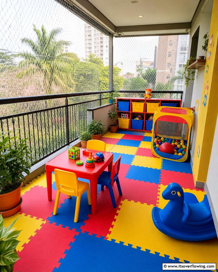 Child Friendly Play Area - 20 Second Story Balcony Ideas for Stunning Views