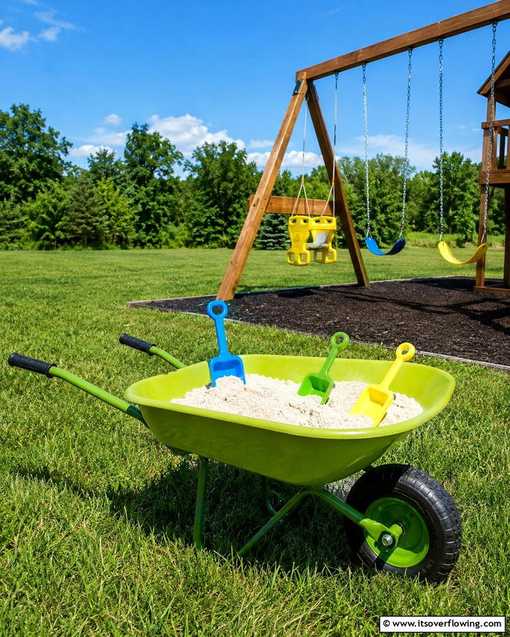 Childrens Outdoor Play Zone - 25 Old Wheelbarrow Ideas for Unique and Creative Garden Decor