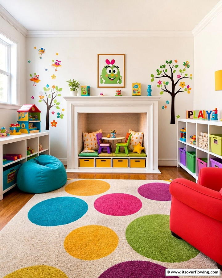 Childrens Play Area - 20 Empty Fireplace Ideas to Transform Your Hearth