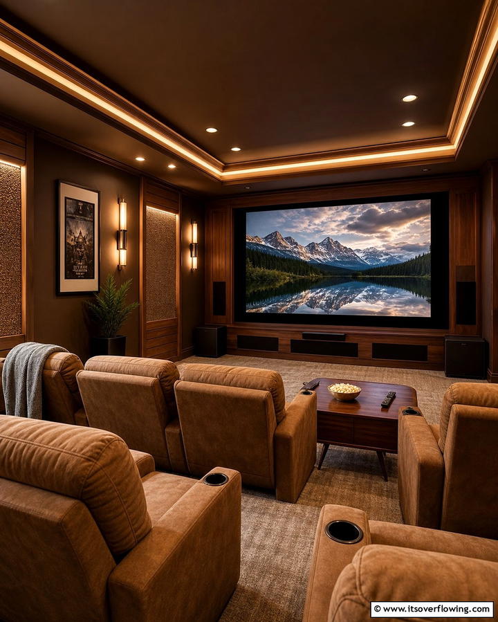 Chocolate BrownExact - 30 Home Theater Paint Colors for Immersive Entertainment