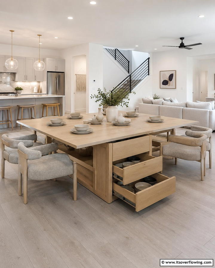 Choose Multifunctional Furniture - 25 Small Dining Room Ideas for Compact Spaces