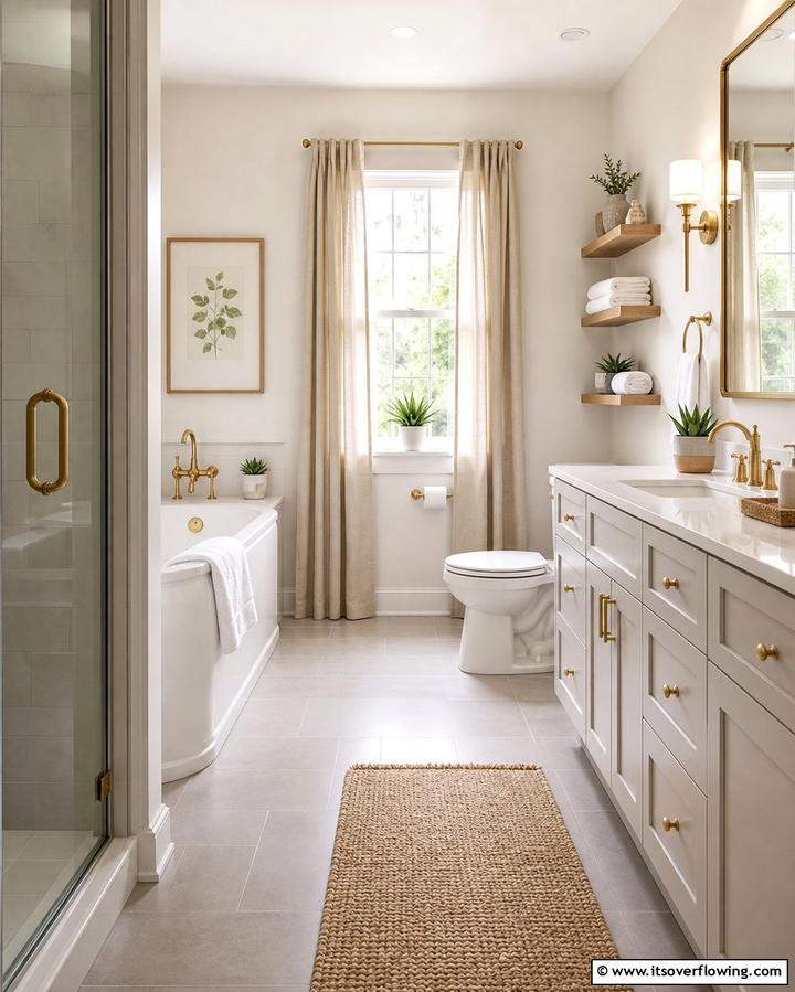 Choose Neutral Colors for a Timeless Look - 25 Family Bathroom Ideas for Functional and Stylish Spaces