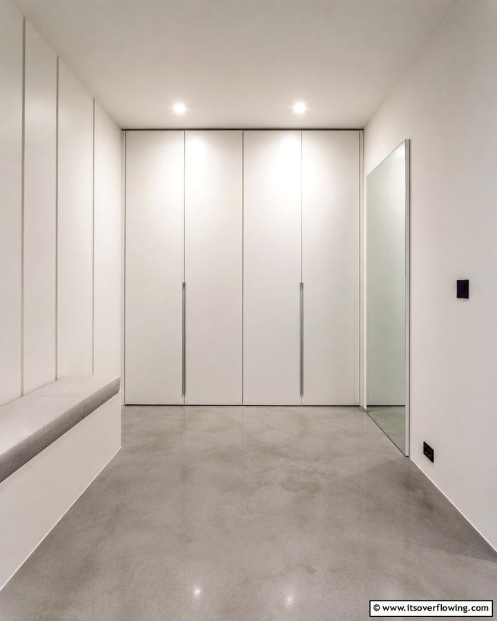 Choose a Minimalist Design for a Clean Look - 25 Small Dressing Room Ideas to Organize Your Wardrobe