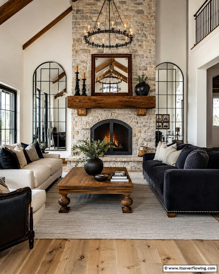 Chunky Wood Mantel - 20 Wood Mantel Ideas for a Cozy and Stylish Fireplace