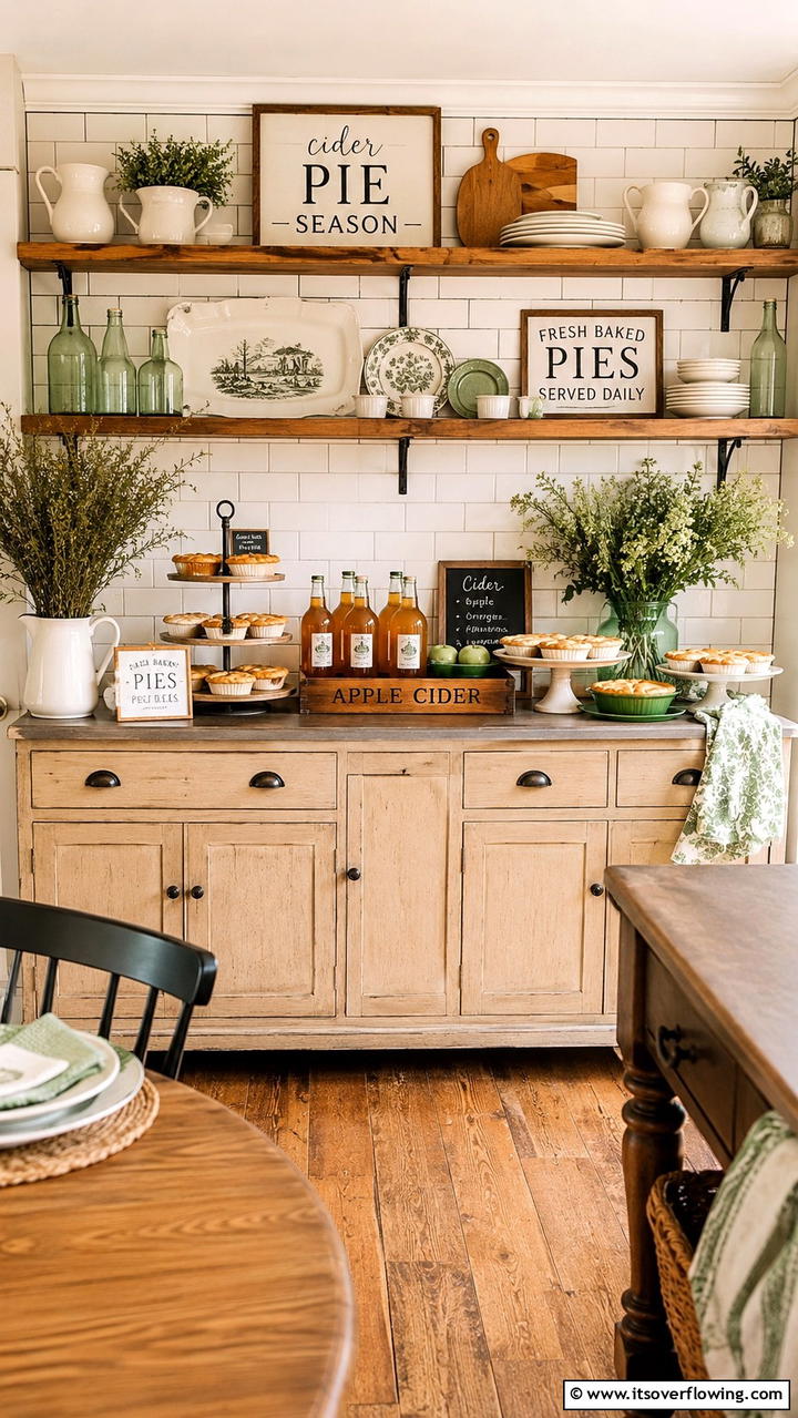Cider and Pie Showcase - 21 Inspiring Thanksgiving Decor Ideas to Celebrate Gratitude