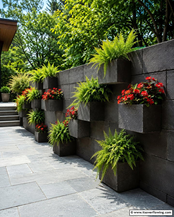Cinder Block Planter Wall - 30 Innovative Cinder Block Garden Ideas for Urban Green Spaces