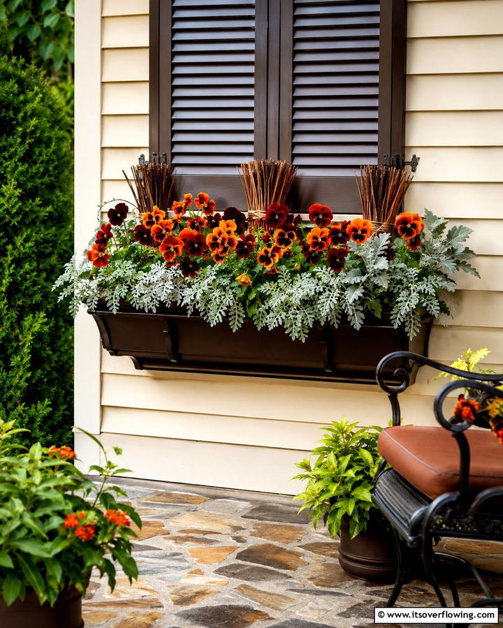 Cinnamon Scented Blooms - 30 Fall Window Box Ideas for Autumn-Inspired Floral Displays