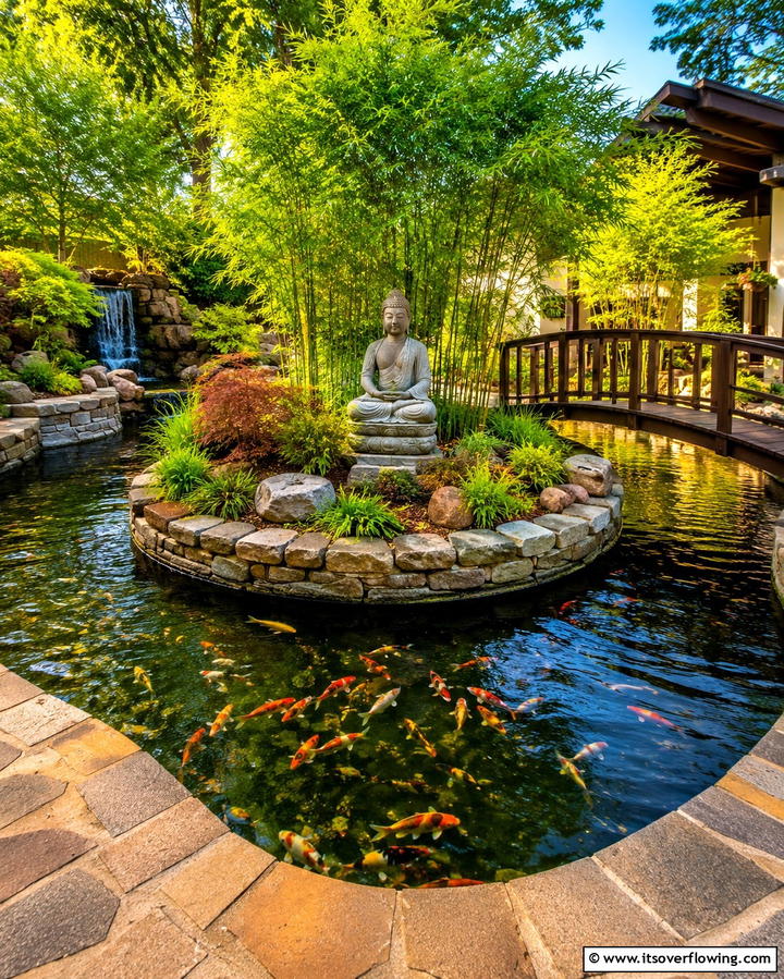 Circular Koi Ponds - 25 Koi Pond Ideas to Enhance Your Outdoor Space