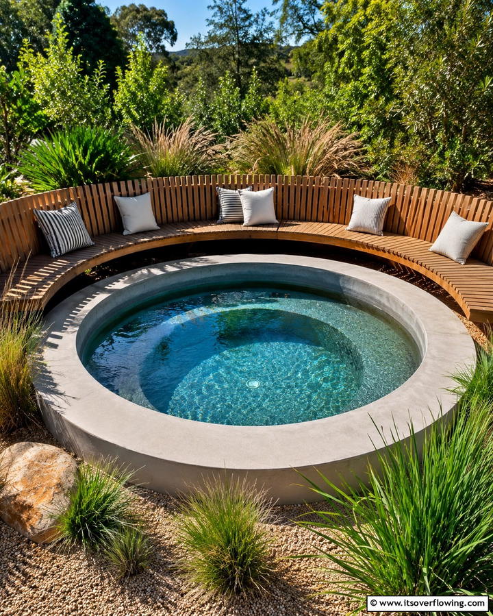 Circular Plunge Pool - 25 Plunge Pool Ideas for a Refreshing Backyard