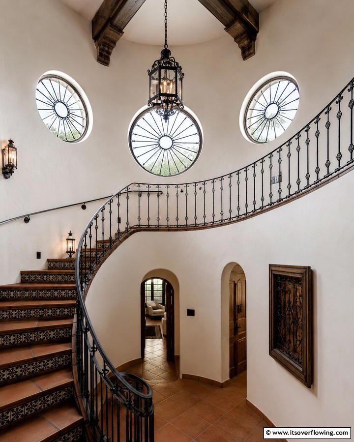 Circular Windows for Unique Design - 20 Spanish Style Windows to Enhance Your Home’s Charm