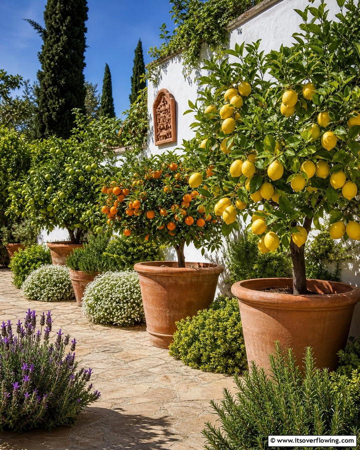 Citrus Grove Corner - 21 Corner Garden Ideas for Small Space Greenery