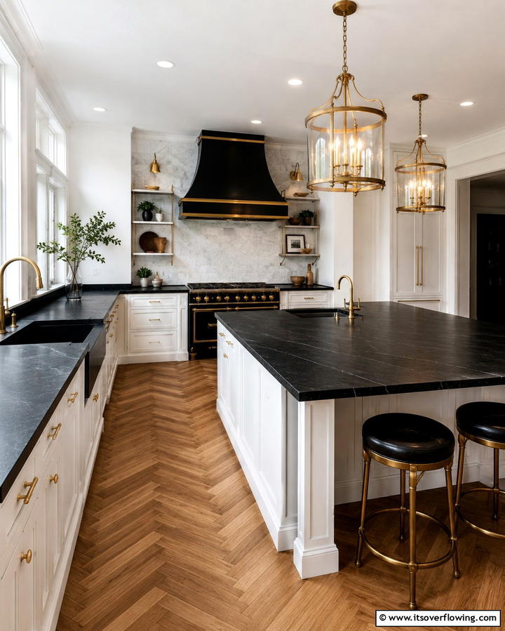 Classic Black Soapstone Countertop - 25 Soapstone Kitchen Countertops Design Ideas