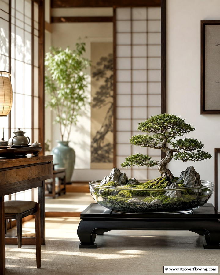 Classic Bonsai Terrarium - 30 Creative Terrarium Ideas for Indoor Gardening Enthusiasts