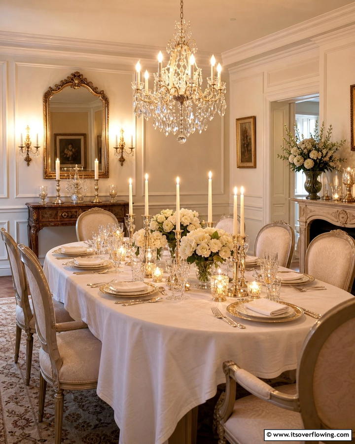 Classic Candlelit Ambiance - 21 Dining Room Table Decor Ideas for Every Occasion
