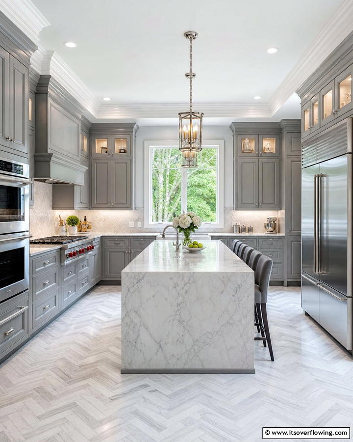 Classic Contemporary Fusion - 21 Gray Kitchens- Timeless Designs for Modern Homes