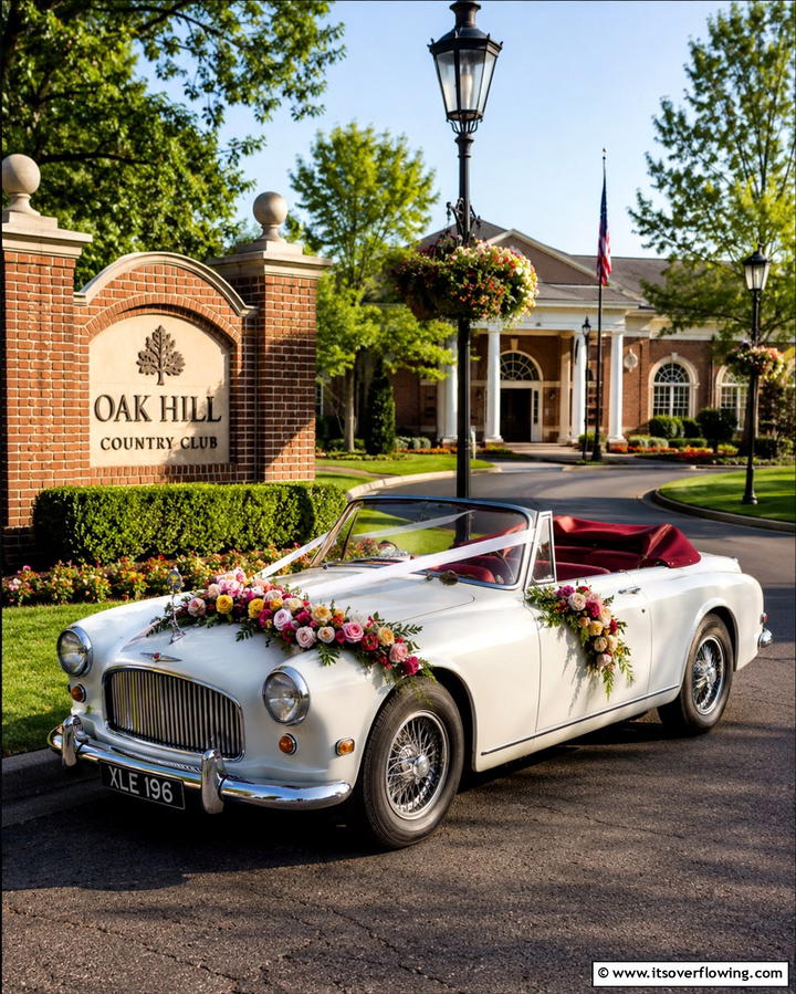 Classic Convertible Getaway Car - 30 Timeless Classic Wedding Inspiration Ideas for Elegant Celebrations