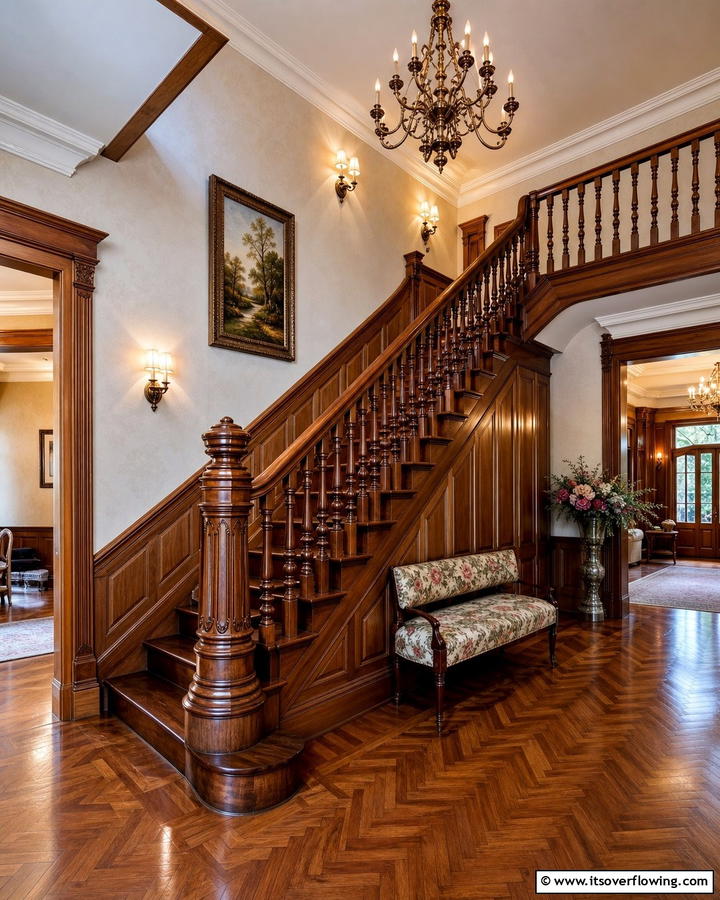 Classic Craftsmanship - 30 Wooden Staircase Ideas for Modern and Rustic Homes