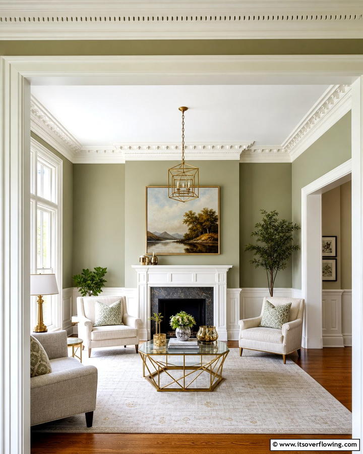 Classic Crown Molding - 25 Formal Living Room Ideas for Elegant Gatherings