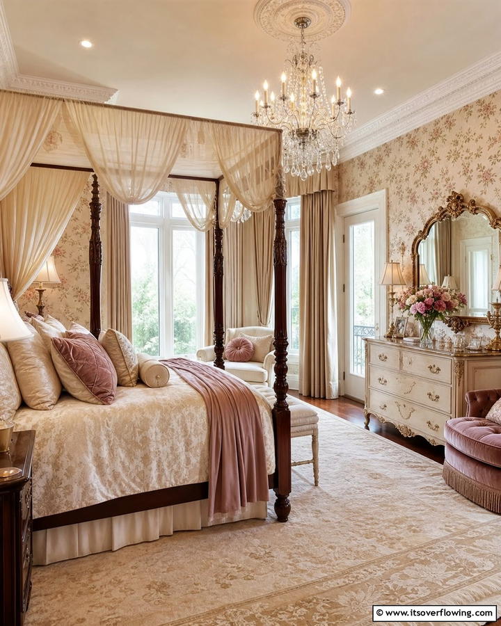 Classic Crown Molding - 20 Blair Waldorf Bedroom Ideas- Chic & Elegant Styles