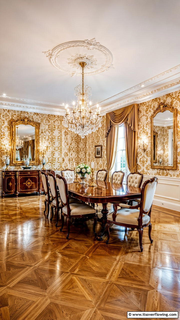 Classic Damask Wallpaper - 21 Bold Wallpaper Ideas to Transform Your Interior Walls