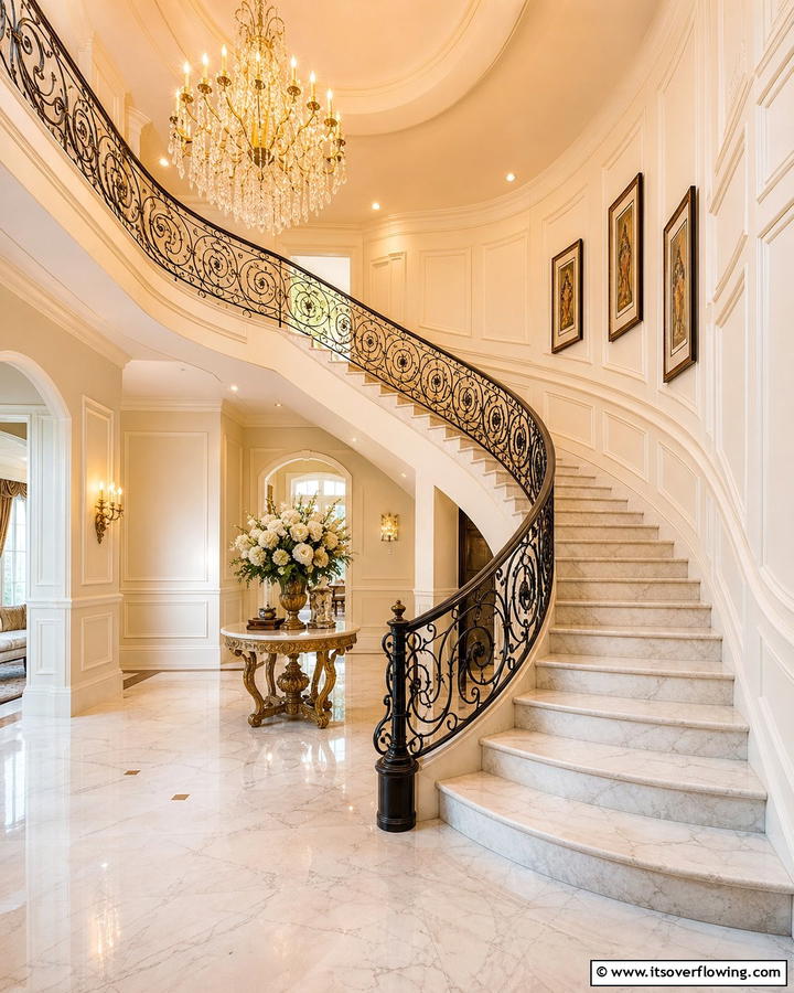 Classic Elegance Staircase - 30 Inspiring Home Decor Ideas to Refresh Your Living Space