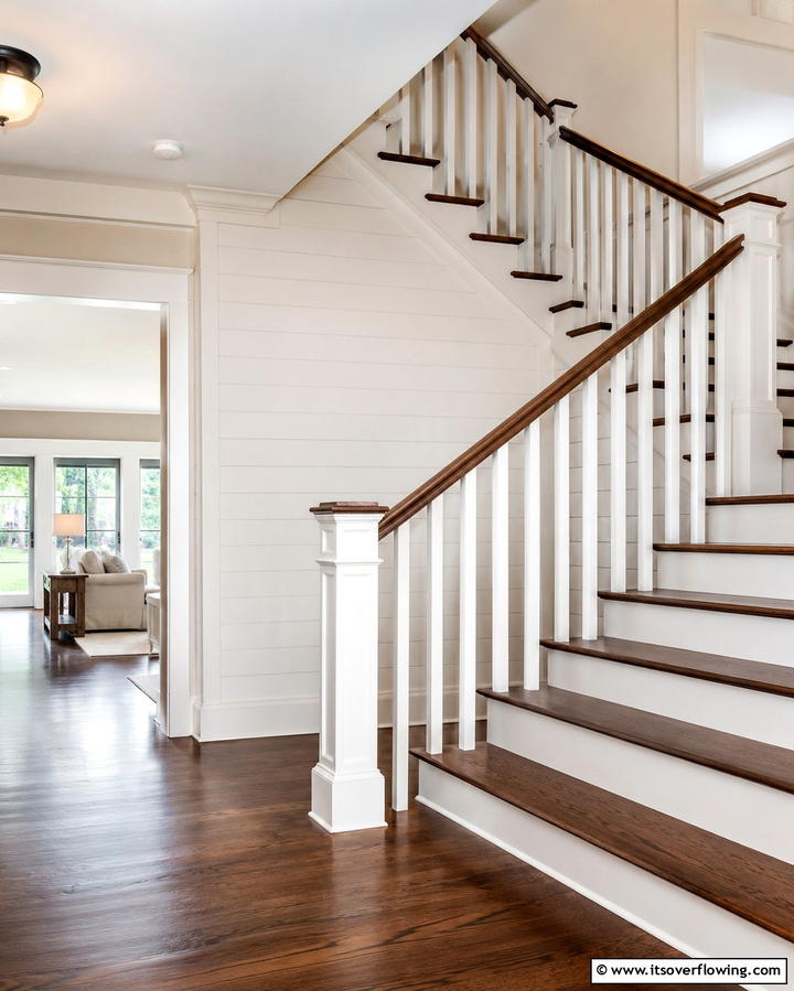 Classic Farmhouse Revival - 30 Rustic Farmhouse Stair Railing Ideas & Designs