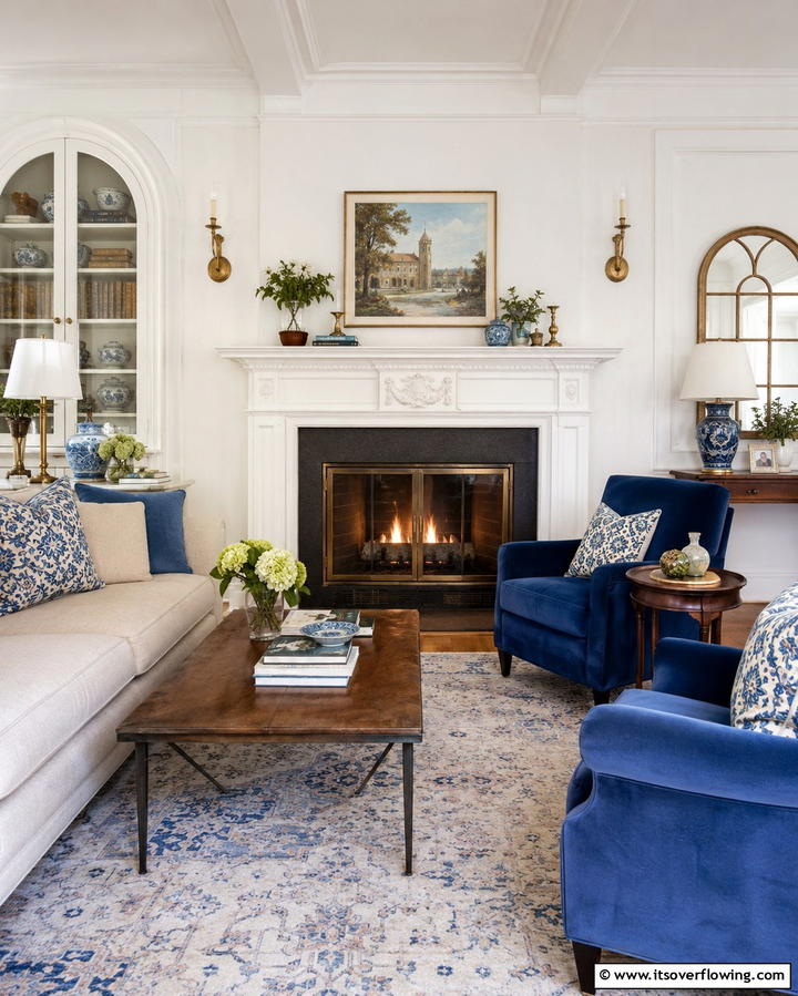 Classic Fireplace Revival - 30 French Country Fireplace Ideas- Rustic Charm