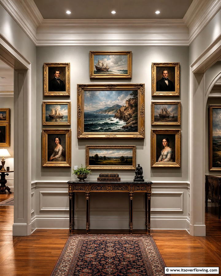 Classic Gallery Walls - 25 Traditional Interior Design Ideas for Classic Homes