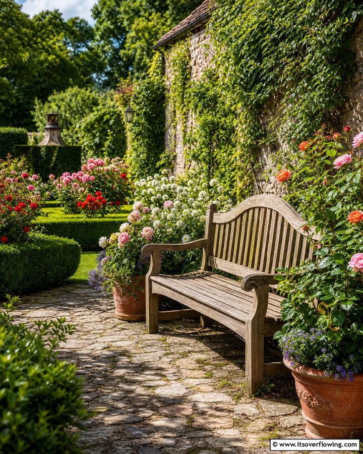 Classic Garden Bench - 21 Outdoor Seating Ideas for Comfortable Gatherings