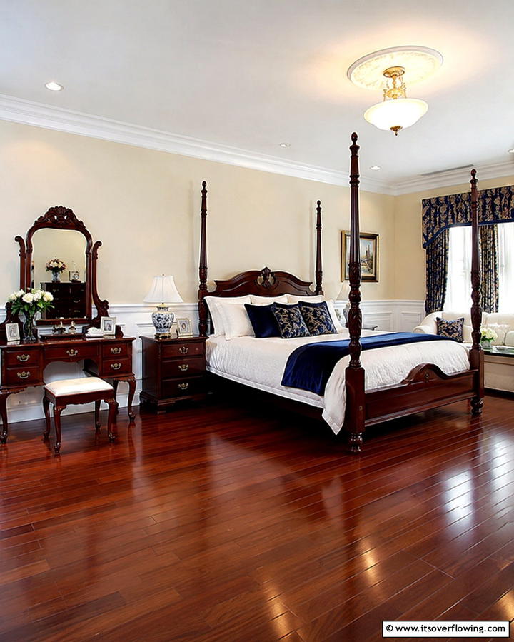 Classic Hardwood Elegance - 30 Bedroom Flooring Ideas to Elevate Comfort and Style