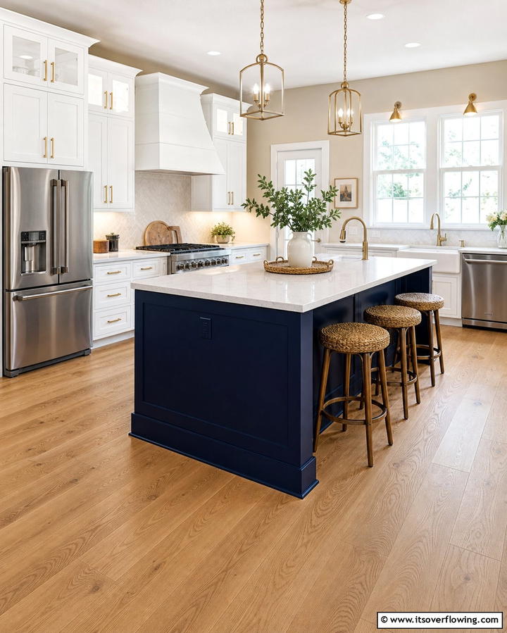 Classic Hardwood Flooring - 25 Kitchen Flooring Ideas for Durability and Style