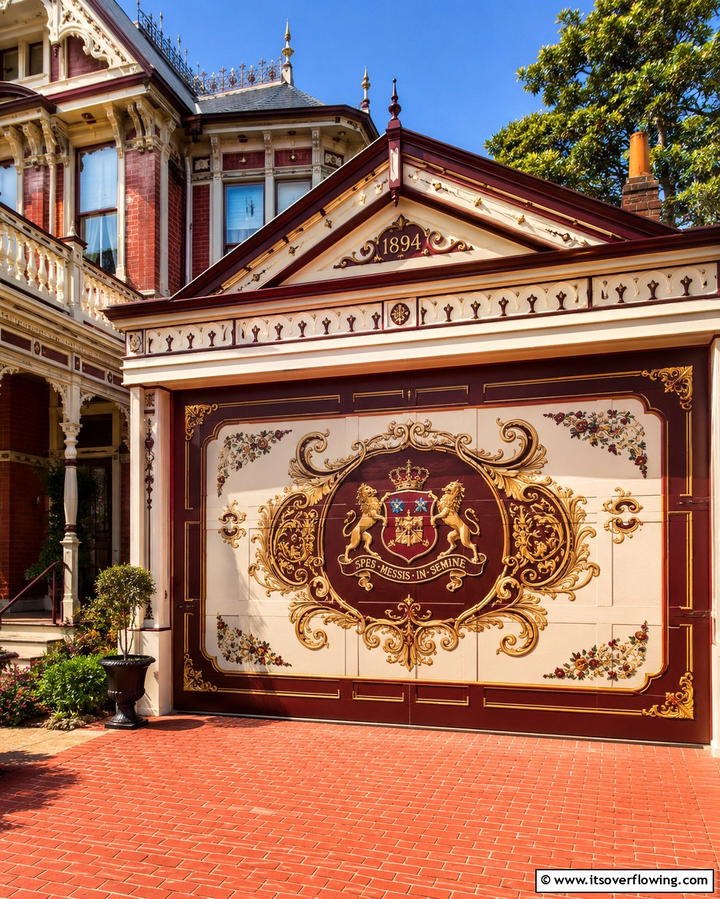 Classic Heritage Revival - 30 Garage Door Mural Ideas for Creative Curb Appeal