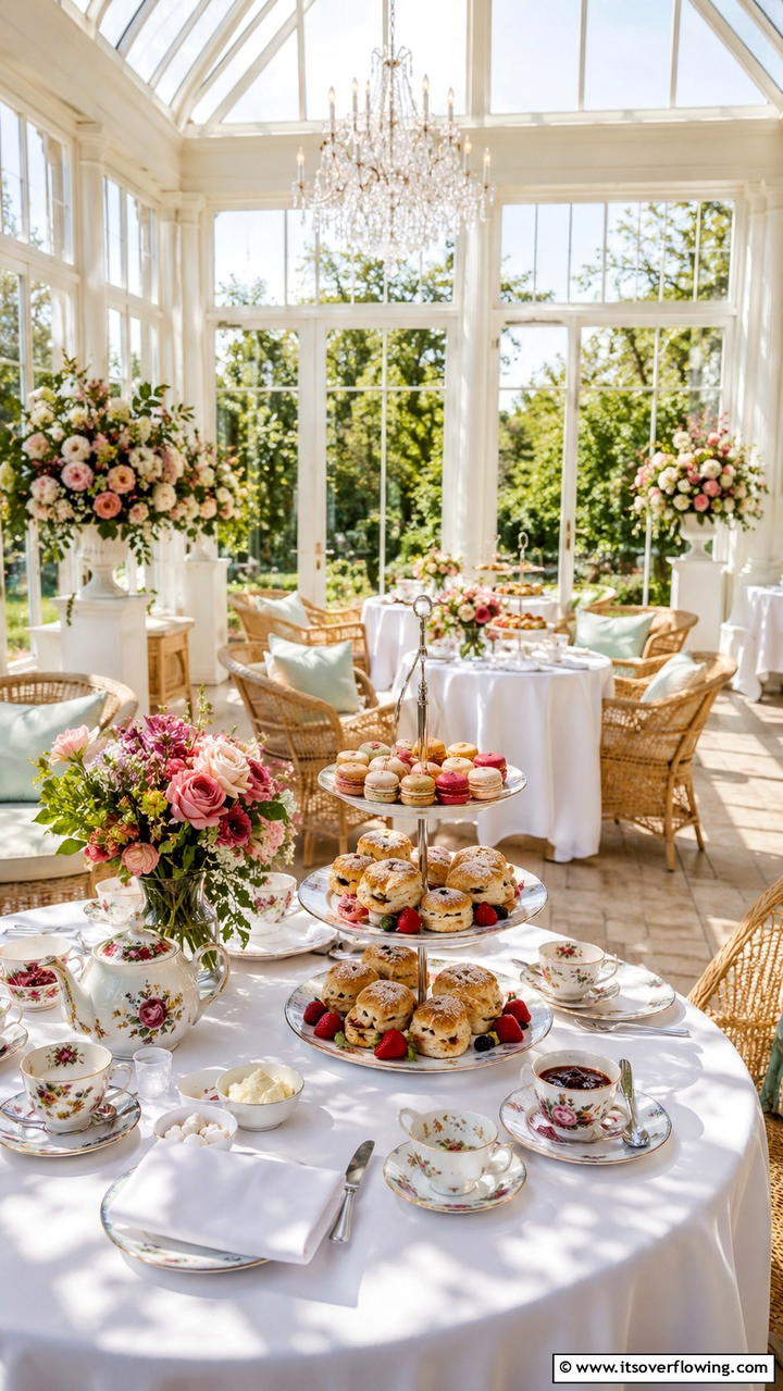 Classic High Tea Reception - 30 Bridgerton Wedding Ideas for Regency-Inspired Celebrations