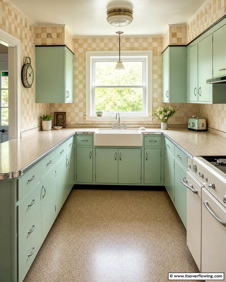 Classic Linoleum Countertops - 25 Retro Kitchen Ideas for a Vintage Vibe