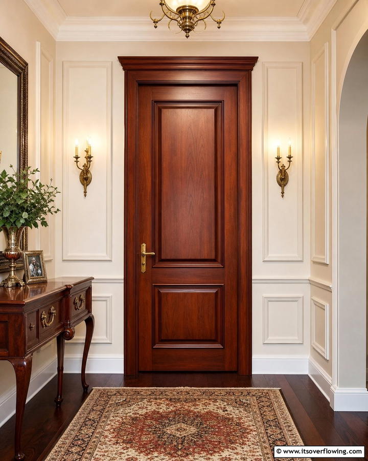 Classic Mahogany - 30 Interior Door Color Ideas to Refresh Your Home’s Style