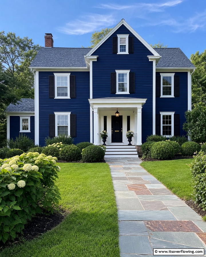 Classic Midnight Blue - 20 Midnight Blue and Dark Blue House Siding Colors
