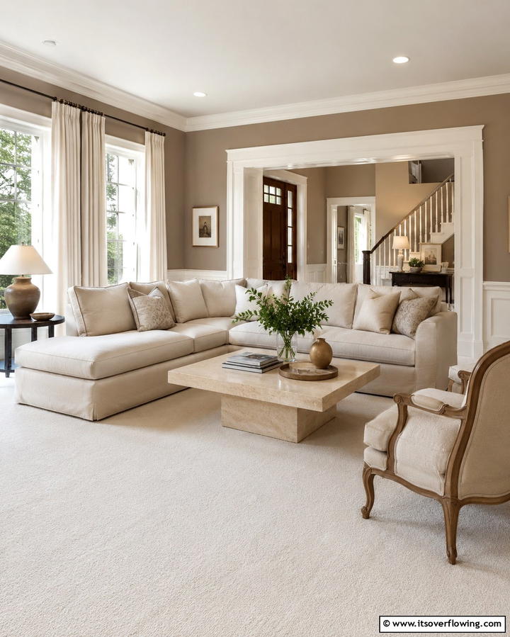 Classic Neutrals Revival - 30 Floor & Wall Color Combos for Stylish Interiors