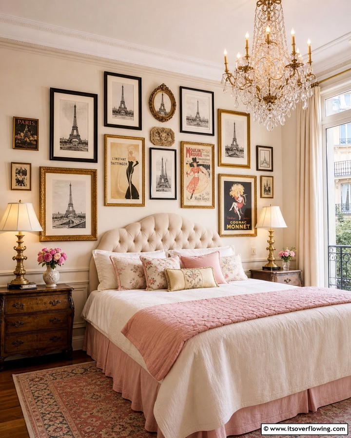 Classic Parisian Prints for Wall Art - 20 Parisian Themed Bedroom Ideas for Elegant Living