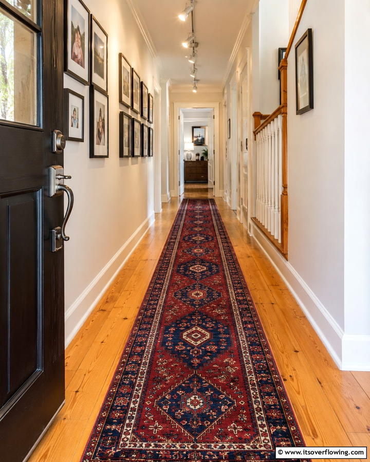 Classic Runner Revival - 30 Welcoming Entryway Rug Designs to Elevate First Impressions