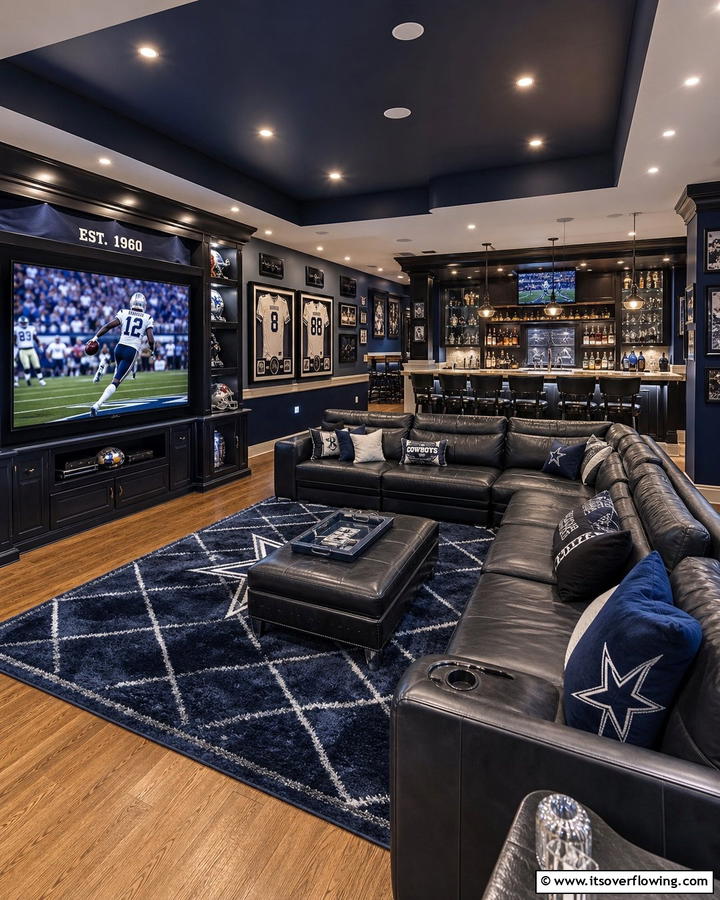 Classic Sports Lounge Retreat - 21 Man Cave Design Ideas for a Personalized Retreat