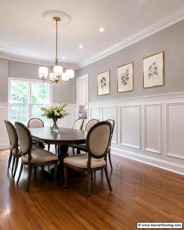 Classic Wainscoting Panels - 25 Dining Room Wall Paneling Ideas for Elegance