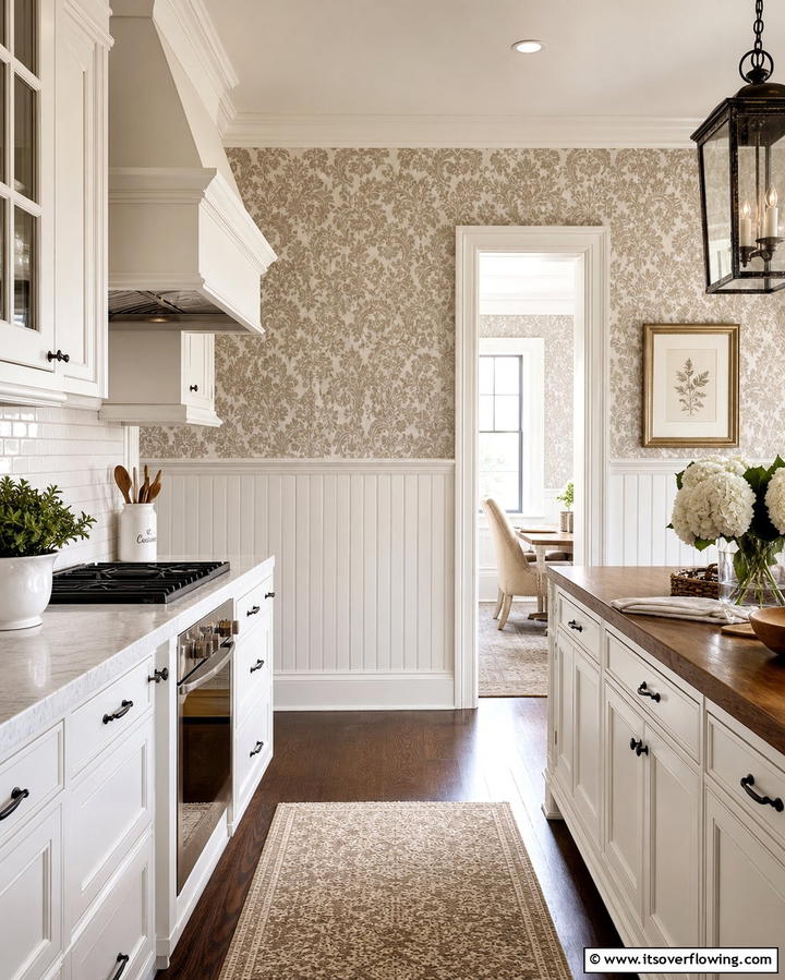 Classic Wainscoting - 25 Traditional Kitchen Ideas for Timeless Elegance