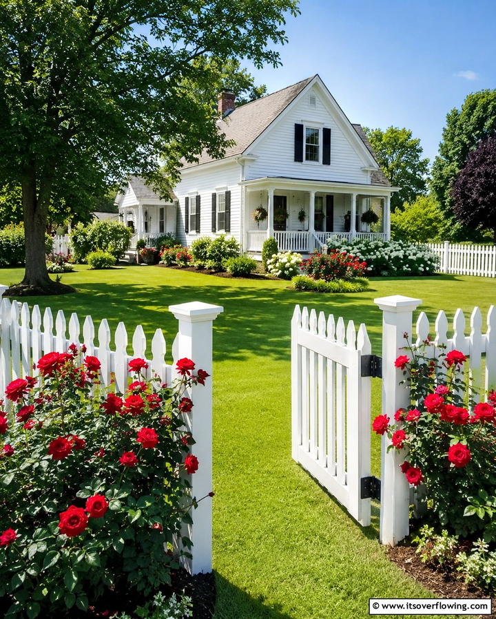 Classic White - 30 Best Fence Paint Colors for Outdoor Style