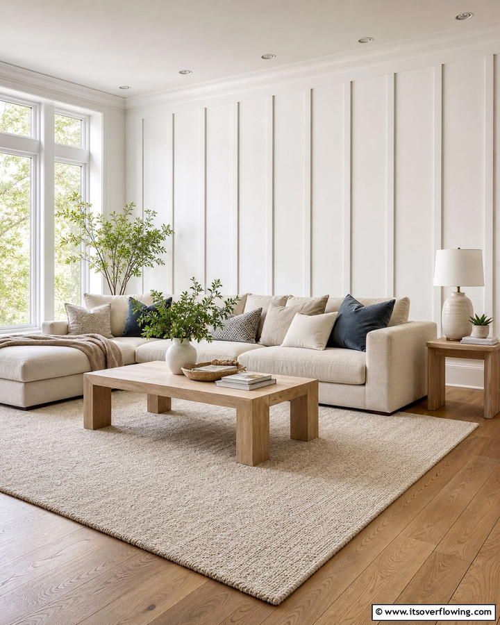 Classic White Board and Batten Wall - 25 Board and Batten Wall Ideas to Elevate Your Home’s Interior