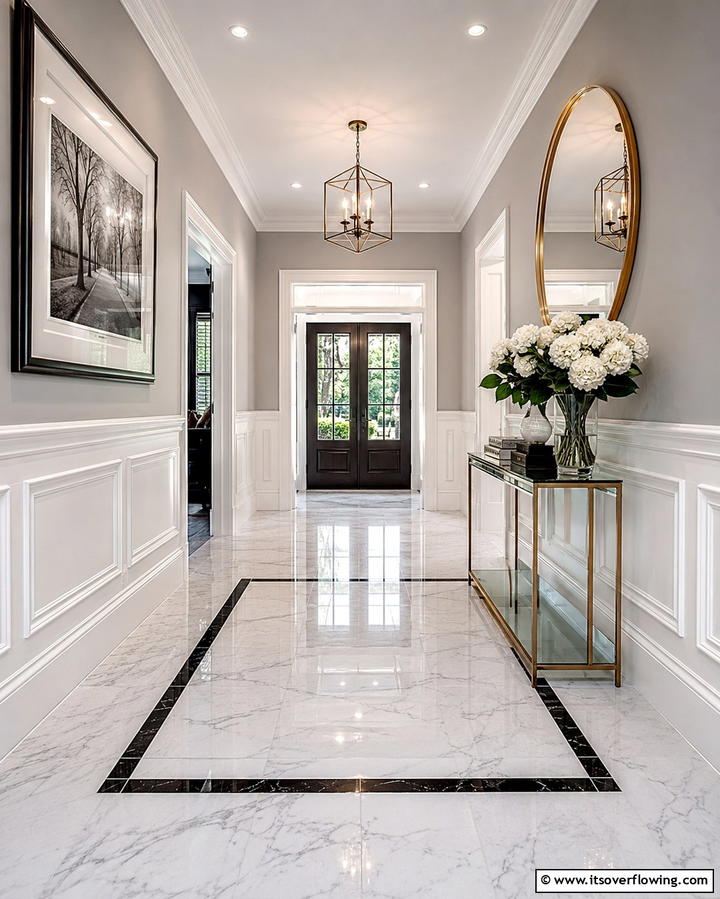 Classic White Wainscoting for a Timeless Look - 20 Creative Wainscoting Entryway Ideas to Welcome Guests