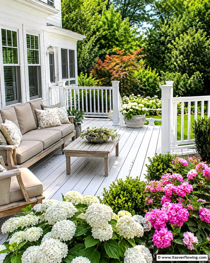 Classic White Wooden Deck - 25 White Deck Ideas for a Stunning Outdoor Space